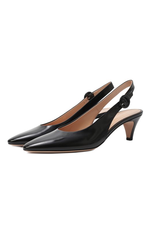 Кожаные туфли Plexi 55 Gianvito Rossi G95525.55RIC.NUINER0 Чёрный G95525.55RIC.NUINER0