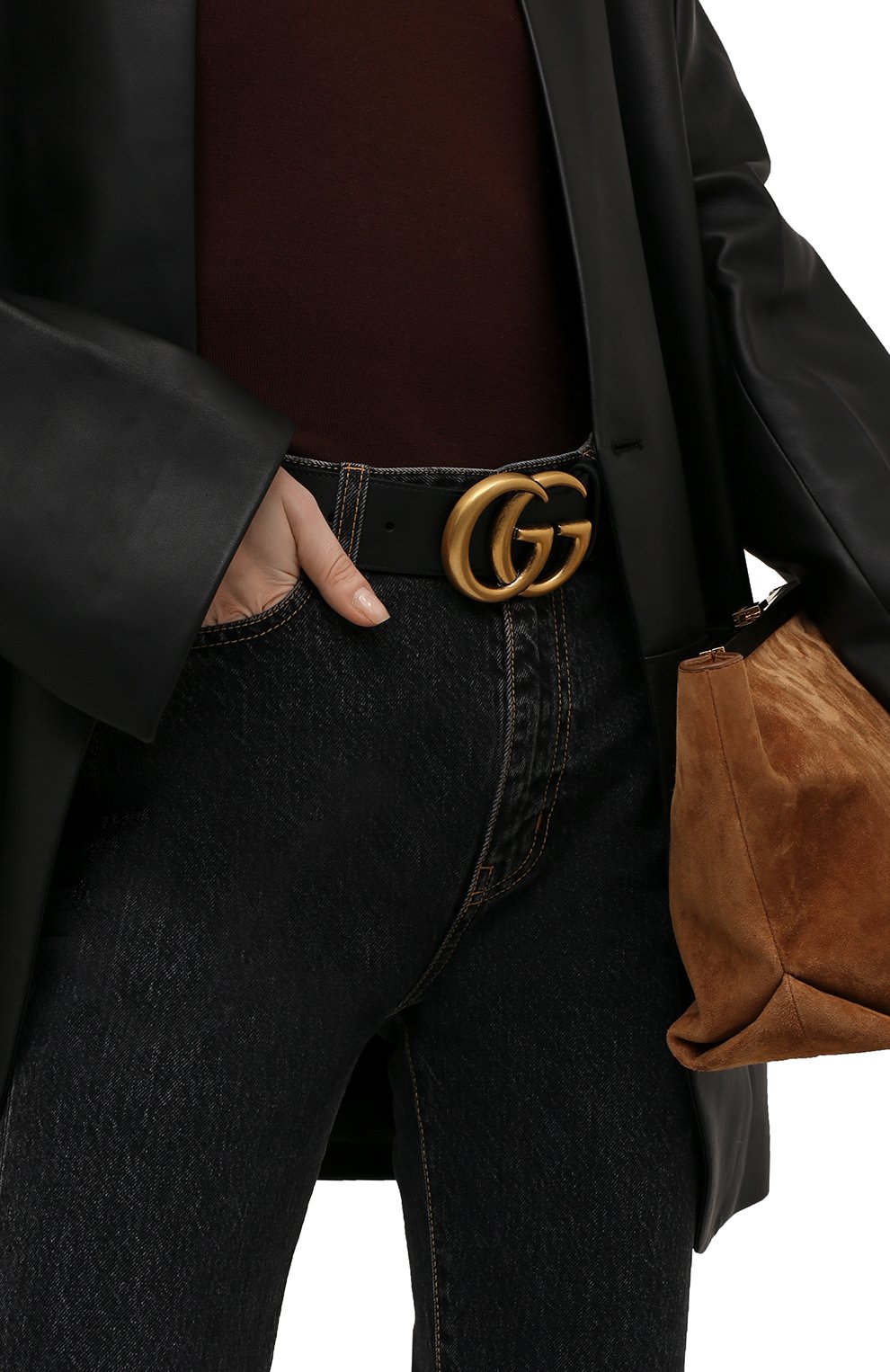 Кожаный ремень GUCCI, арт. 400593/AP00T, фото 2