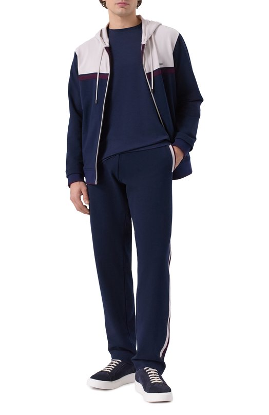 Хлопковые брюки Stefano Ricci K101046P3D/T25350 Синий  K101046P3D/T25350 Фото 2