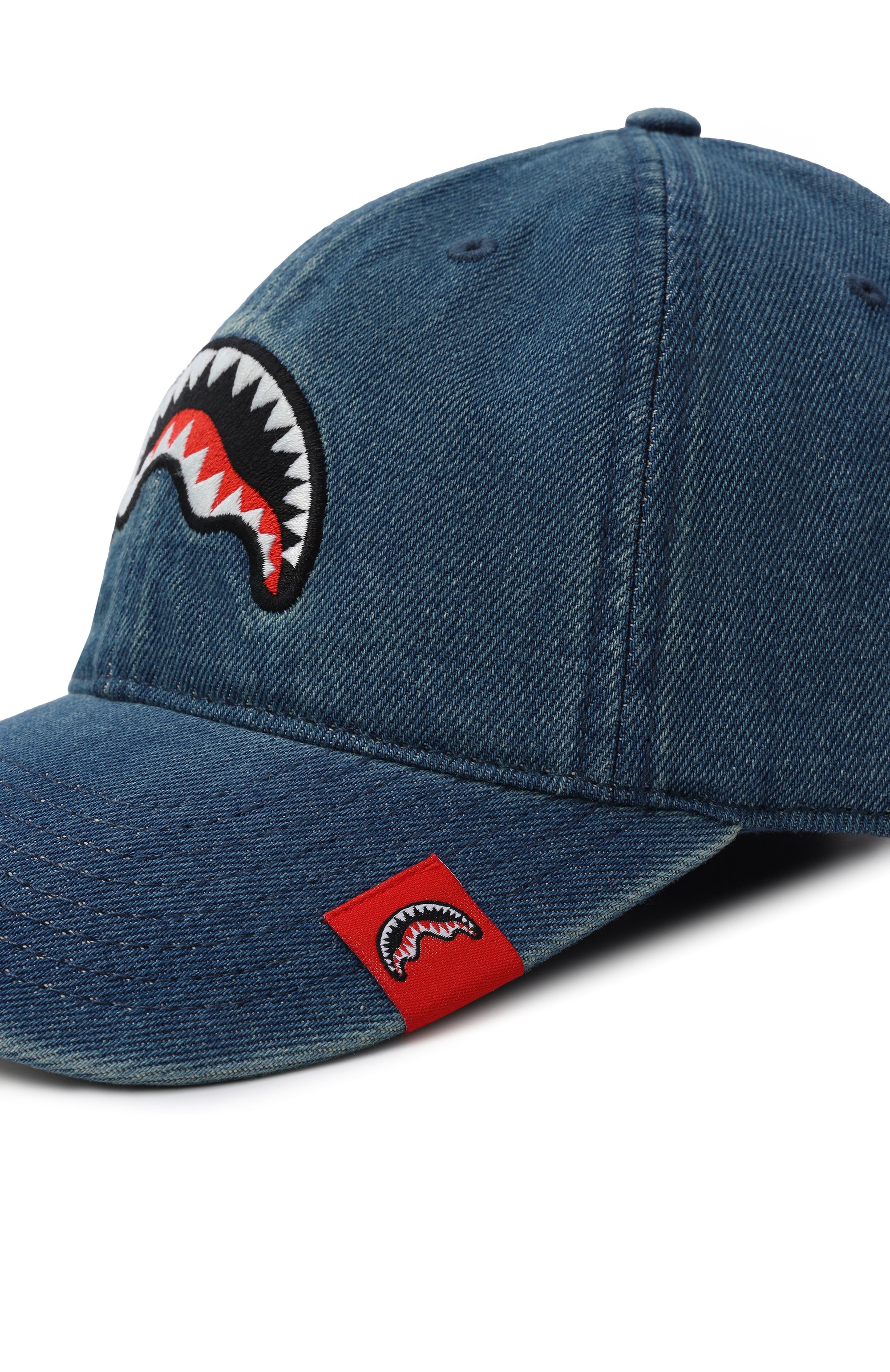 Джинсовая бейсболка SPRAYGROUND, арт. SP15040BLUE/DENIM SILVER DRIP CAP, фото 3