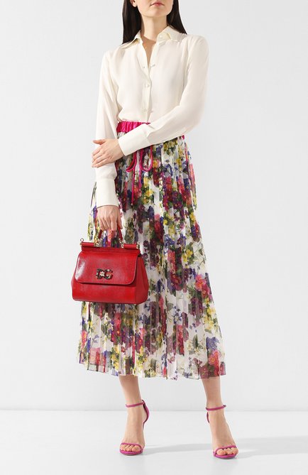 Женская сумка sicily medium DOLCE & GABBANA красного цвета, арт. BB6002/AI742 | Фото 2 (Материал: Натуральная кожа; Ремень/цепочка: На ремешке; Статус проверки: Проверено, Проверена категория; Сумки-технические: Сумки через плечо, Сумки top-handle; Размер: medium)