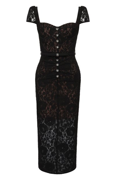 Женское платье из хлопка и вискозы SELF-PORTRAIT, арт. RS26173MAB