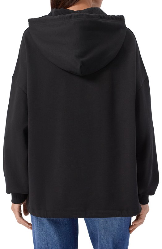 Хлопковое худи Versace Jeans Couture 79HAIB03/CFB00 Чёрный  79HAIB03/CFB00 Фото 4
