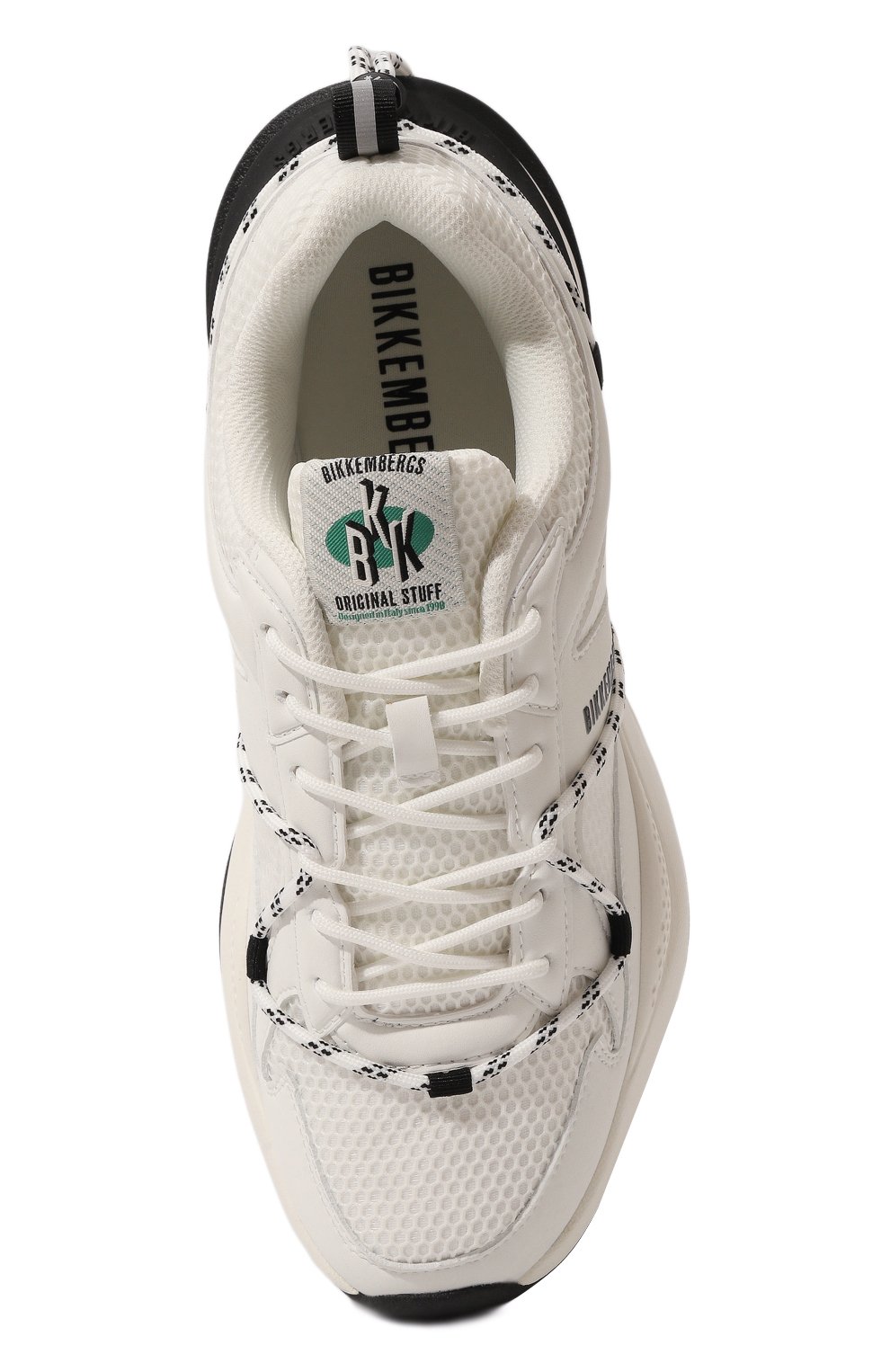 Текстильные кроссовки DIRK BIKKEMBERGS белого цвета по цене 16400 руб., арт. 25116/CP/A, фото 6 Текстильные кроссовки DIRK BIKKEMBERGS, арт. 25116/CP/A, фото 6