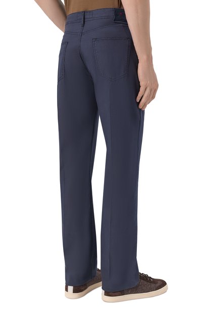 Брюки из хлопка и лиоцелла KITON, арт. UPNJS1K0610H, фото 4