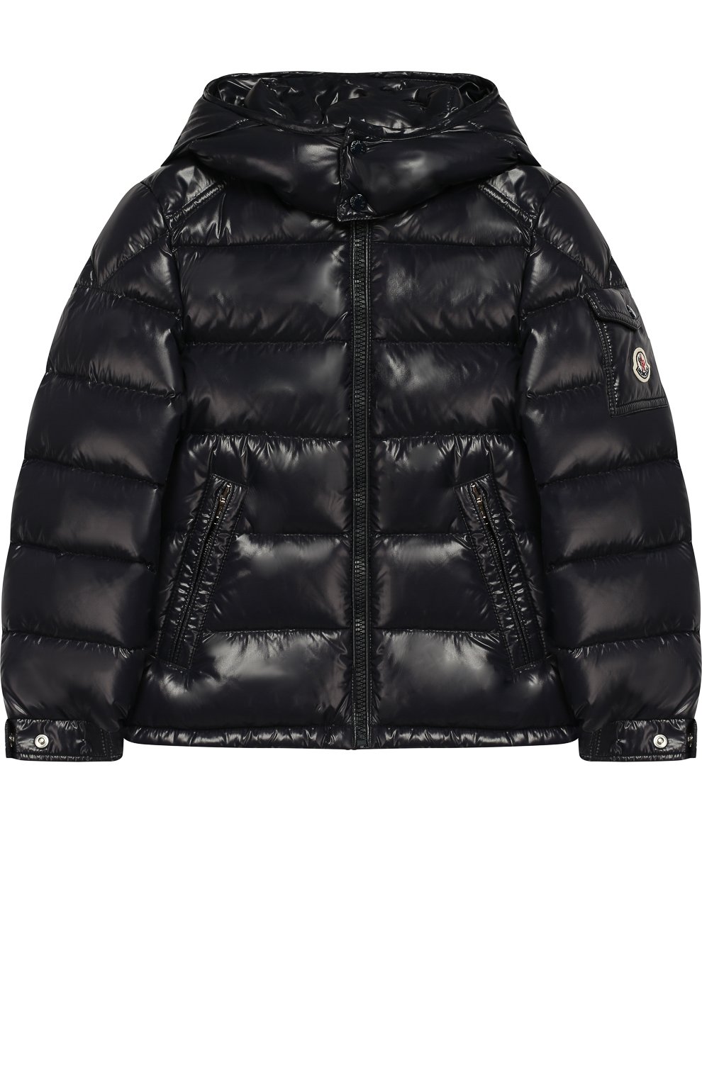Стеганая куртка на молнии с капюшоном MONCLER ENFANT, арт. D2-954-41852-05-68950/4-6A, фото 1