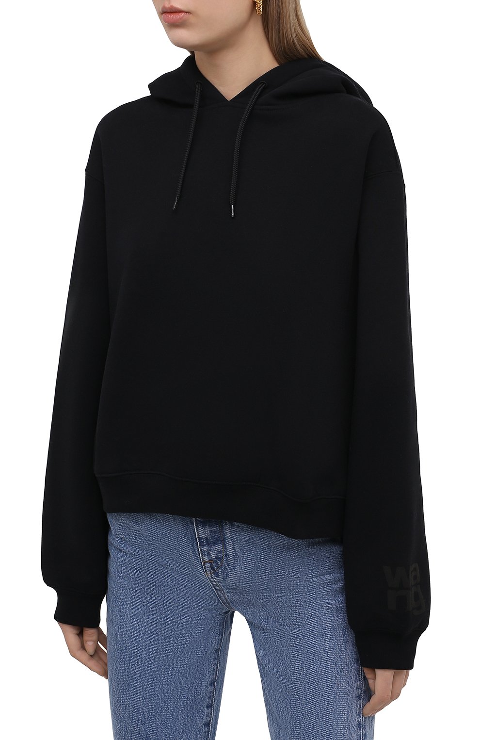 Хлопковое худи ALEXANDERWANG.T, арт. 4CC3212053, фото 3