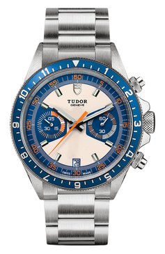 Мужские часы chrono blue TUDOR бесцветного цвета, арт. 70330B/95740/OPALINE BLUE | Фото 1 (Механизм: Автомат; Ма�териал корпуса: Сталь; Региональные ограничения белый список (Axapta Mercury): Не проставлено; Нос: Не проставлено; Ограничения доставки: m-style)