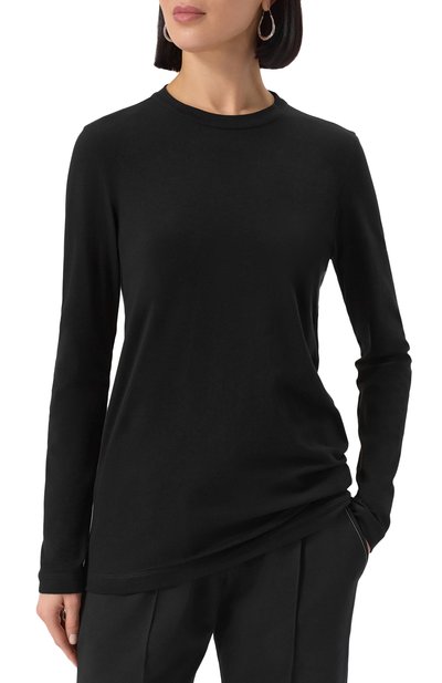 Хлопковый лонгслив BRUNELLO CUCINELLI, арт. MPT18B0107, фото 3