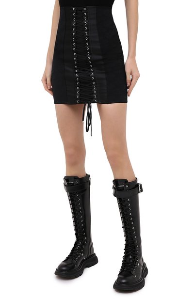 Юбка DOLCE & GABBANA черного цвета по цене 105000 руб., арт. F4B0ST/G9921, фото 3 Юбка DOLCE & GABBANA, арт. F4B0ST/G9921, фото 3