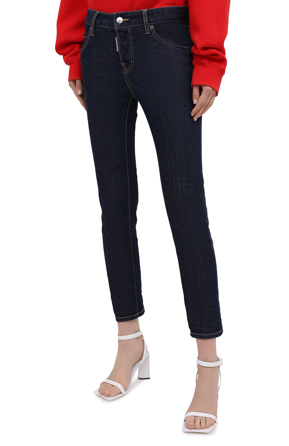 Джинсы DSQUARED2 темно-синего цвета по цене 41200 руб., арт. S80LA0018/S30595, фото 3 Джинсы DSQUARED2, арт. S80LA0018/S30595, фото 3