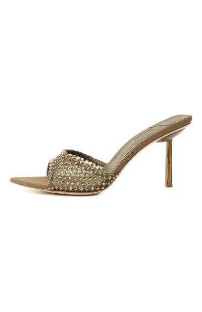 Текстильные мюли gilda 80 LE SILLA хаки цвета по цене 87800 руб., арт. 3440D080BXPXSTV/961, фото 4 Текстильные мюли gilda 80 LE SILLA, арт. 3440D080BXPXSTV/961, фото 4