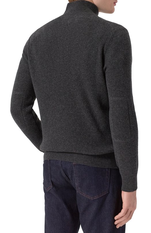 Джемпер из шерсти и кашемира Canali C1140/MK02361 Серый  C1140/MK02361 Фото 4