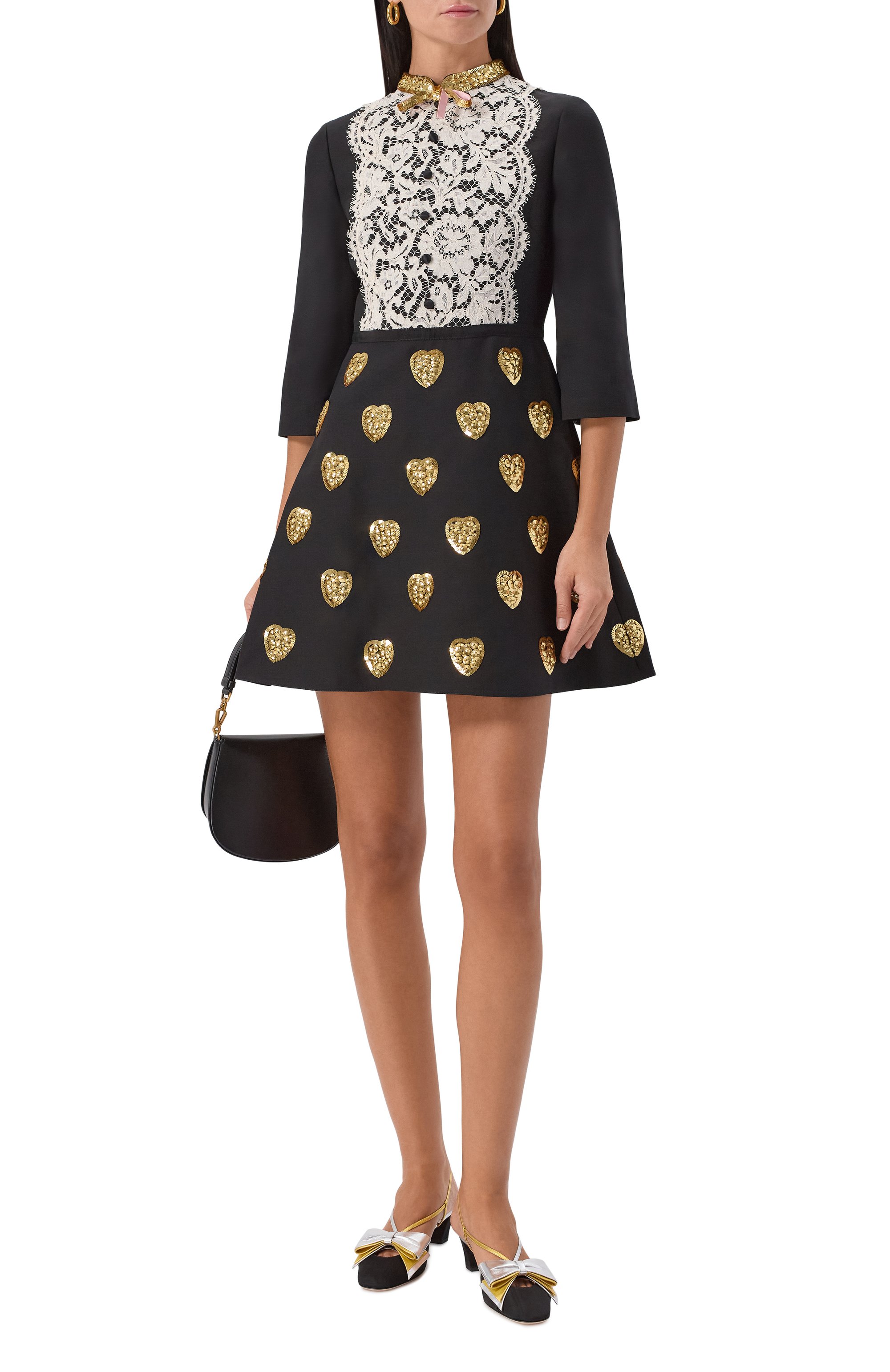 Платье из шерсти и шелка VALENTINO, арт. 7B3VADQ0/1CF, фото 2