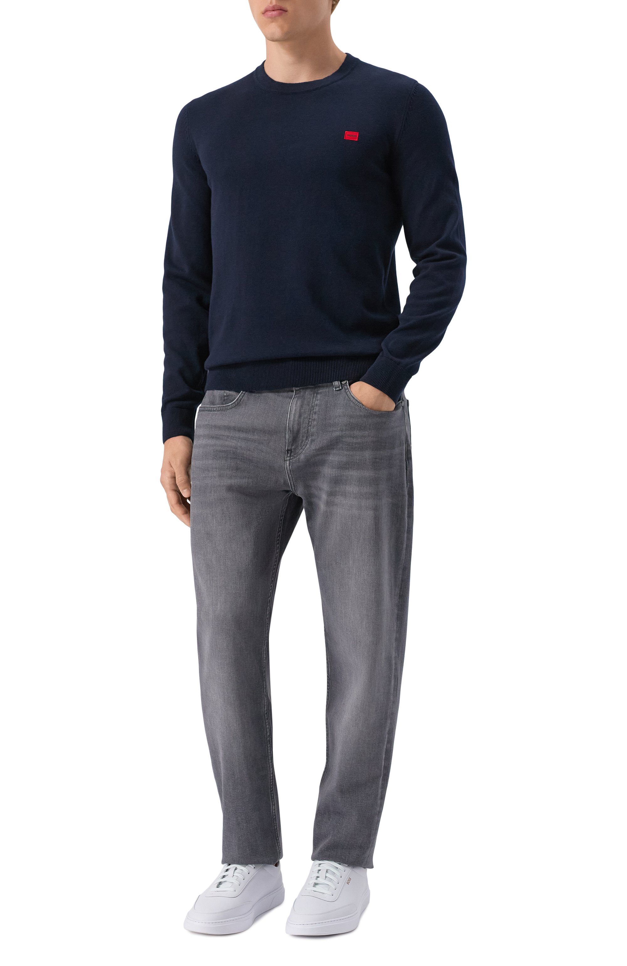 Хлопковый джемпер HUGO, арт. 50475083, фото 2