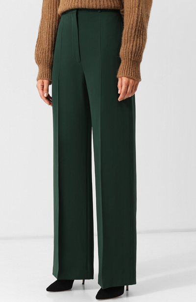 Брюки из смеси шелка и шерсти со стрелками BURBERRY, арт. 8001948, фото 3