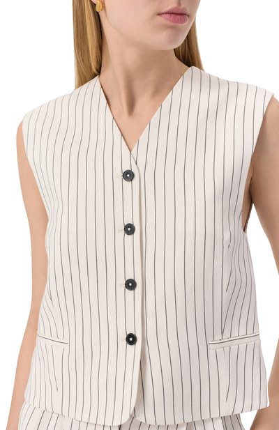 Жилет из вискоз ы и льна LOULOU DE SAISON, арт. VANUA, фото 5