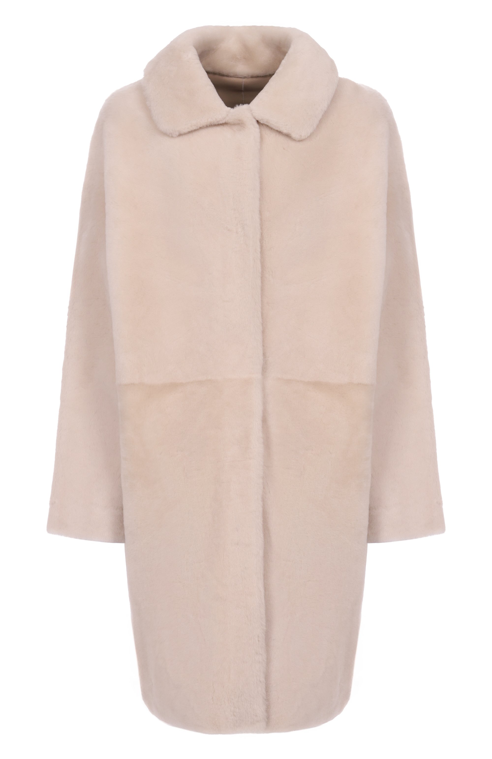 Двусторонняя дубленка из овчины MANZONI24 кремового цвета по цене 366500 руб., арт. 25M770R-S21/48-50, фото 1 Двусторонняя дубленка из овчины MANZONI24, арт. 25M770R-S21/48-50, фото 1