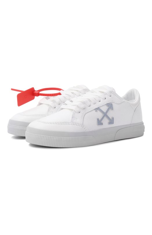 Кожаные кеды Vulcanized Off-White 0WIA288S26LEA001 Белый 0WIA288S26LEA001