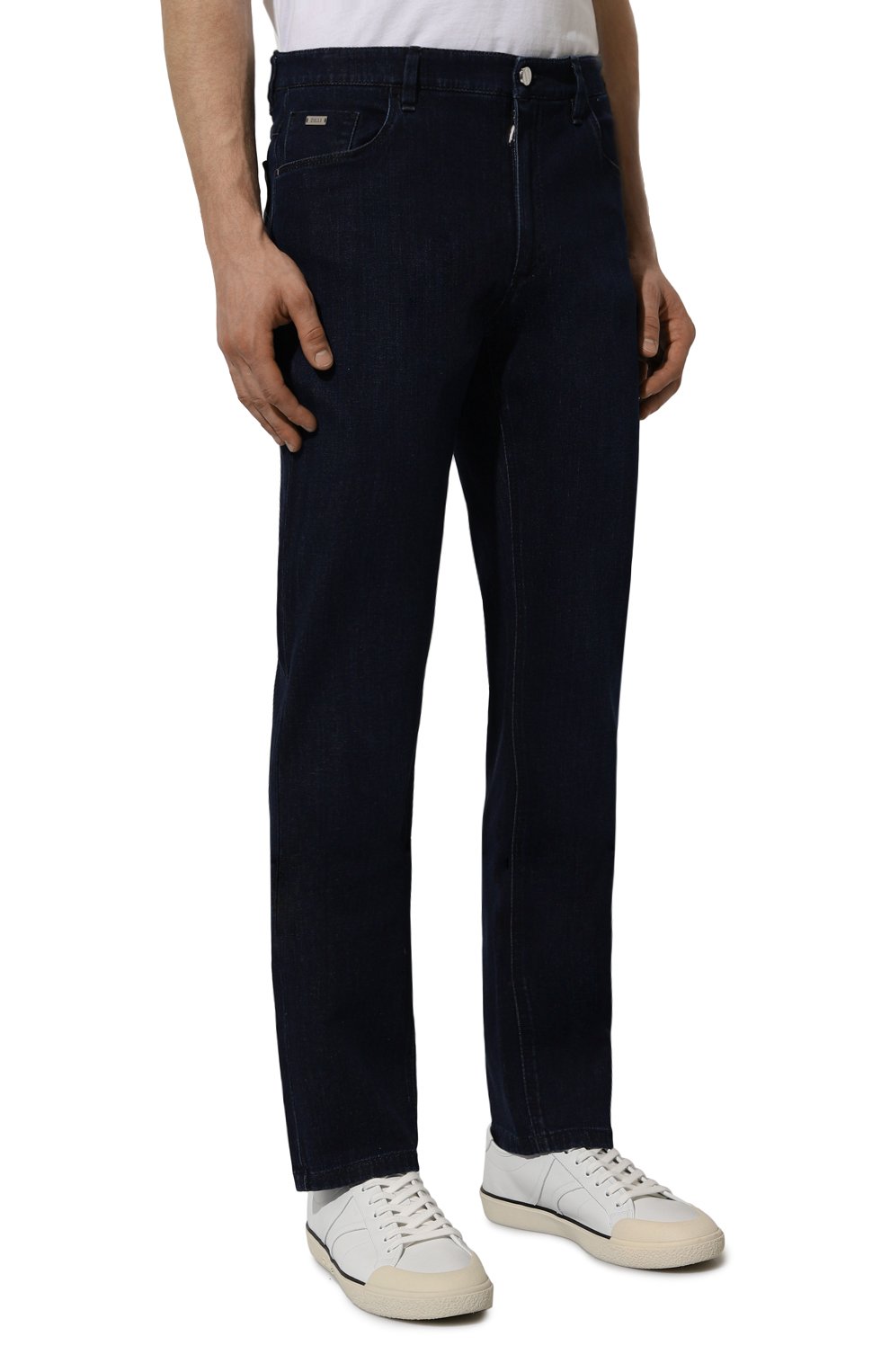 Джинсы slim fit ZILLI темно-синего цвета по цене 142500 руб., арт. J5T002M0460VLA000, фото 3 Джинсы slim fit ZILLI, арт. J5T002M0460VLA000, фото 3