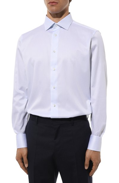 Хлопковая сорочка ZEGNA, арт. 701037A7/9MS0JI, фото 4