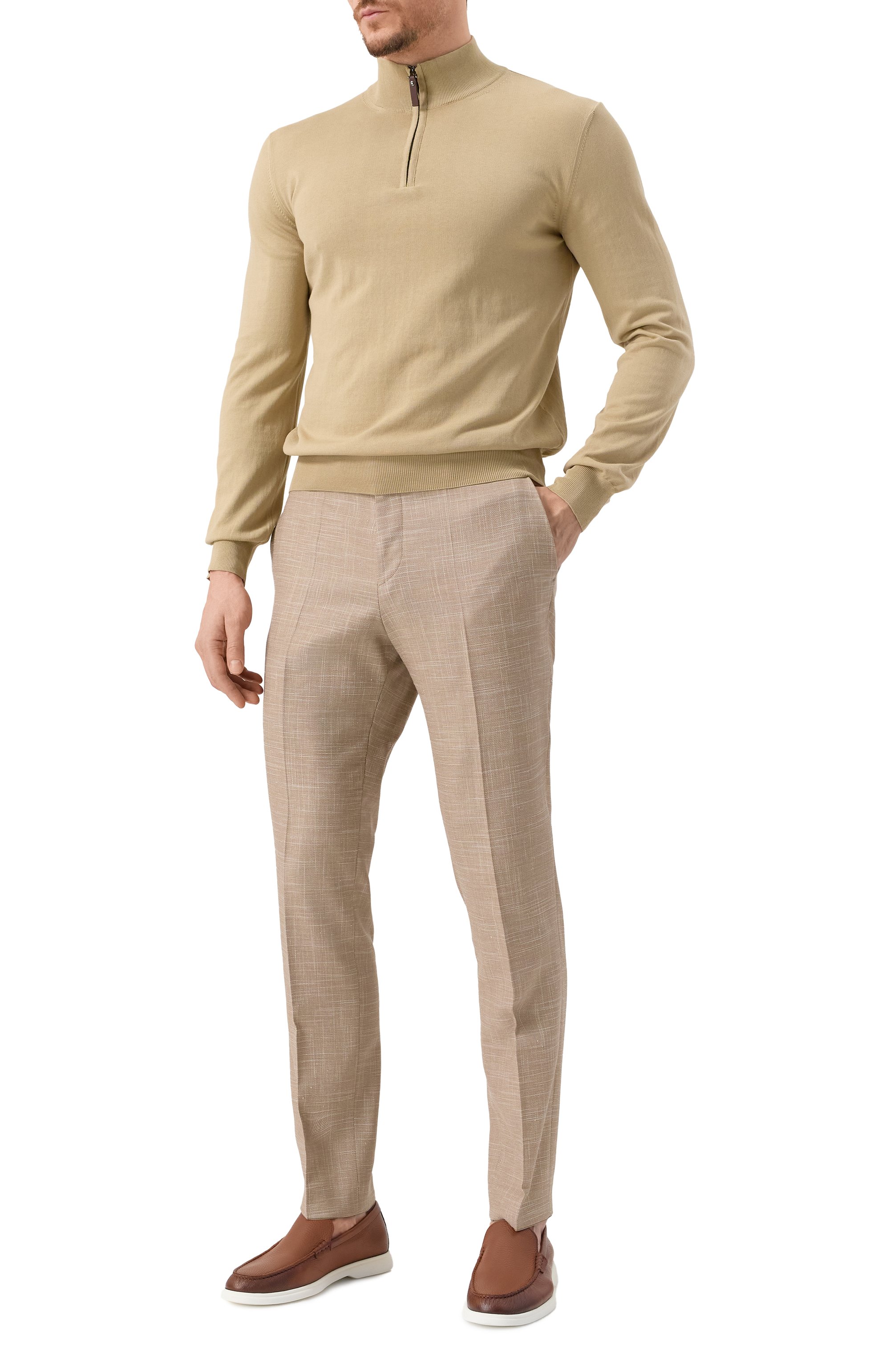 Брюки из шерсти и хлопка BOSS, арт. 50535685, фото 2