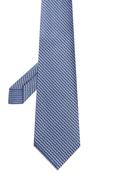 Шелковый галстук KITON синего цвета по цене 31900 руб., арт. UCRVKLC02I24, фото 3 Шелковый галстук KITON, арт. UCRVKLC02I24, фото 3