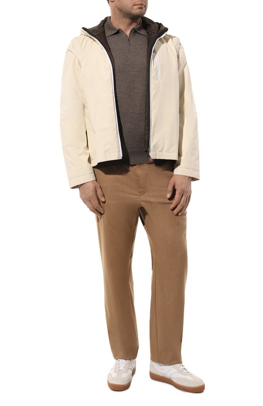 Пуховая куртка Kiton UWH1568YC4045_SET Кремовый  UWH1568YC4045_SET Фото 2