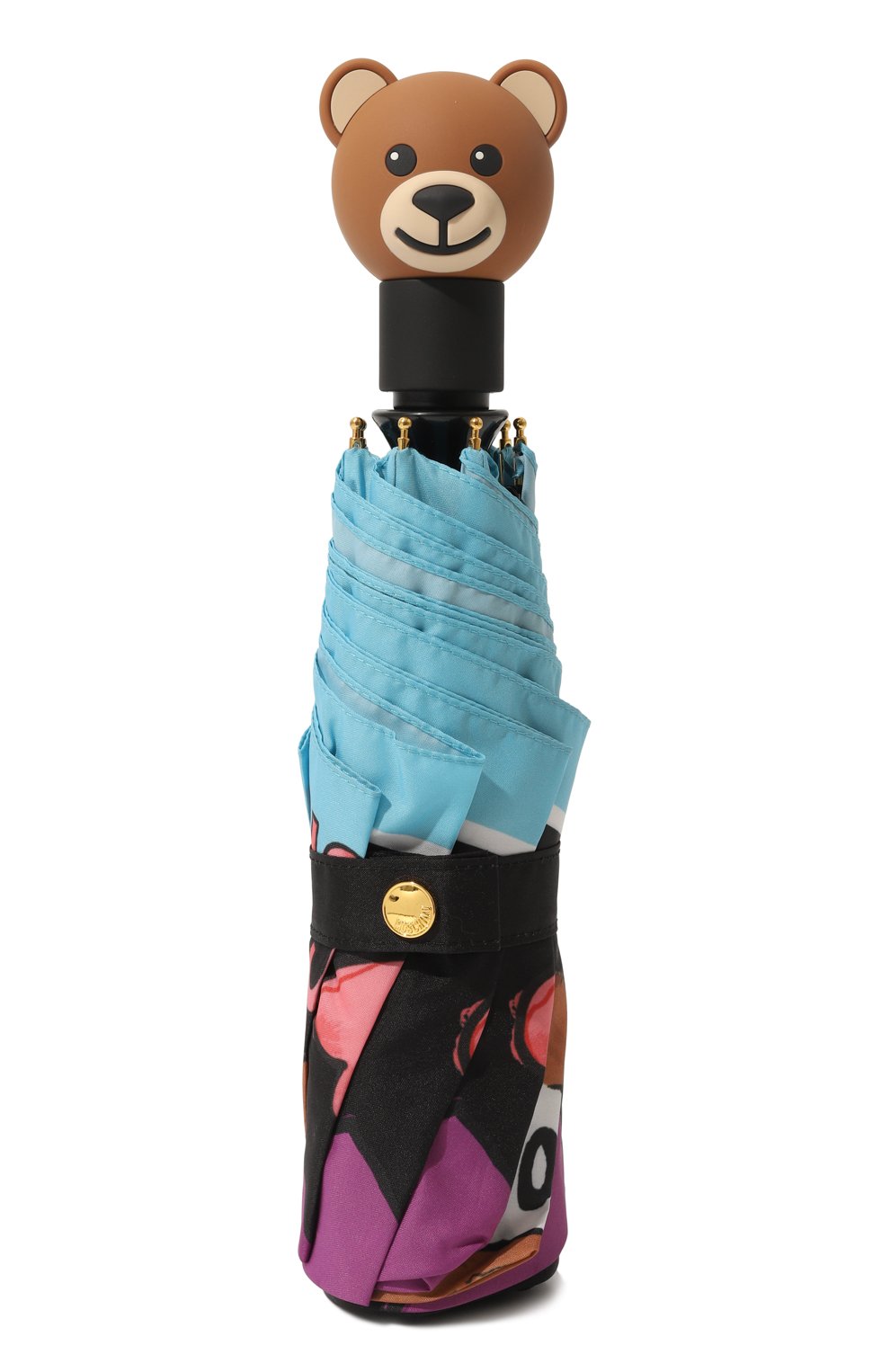 Складной зонт MOSCHINO черного цвета по цене 11150 руб., арт. 8587 0PENCL0SE, фото 4 Складной зонт MOSCHINO, арт. 8587 0PENCL0SE, фото 4