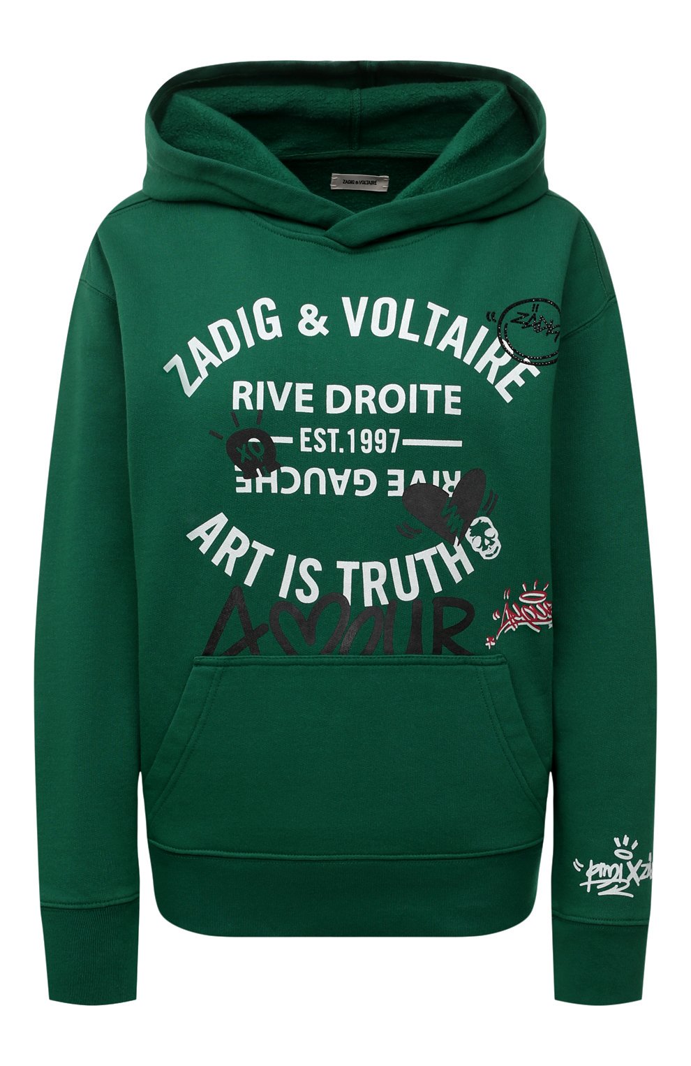 Хлопковое худи ZADIG AND VOLTAIRE, арт. JWSL00012, фото 1