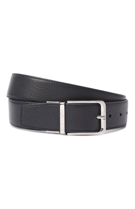 Мужской кожаный ремень CORNELIANI темно-синего цвета, арт. 25V305-2520849 | Фото 1 (Нос: Не проставлено; Материал: Натуральная кожа; Материал сплава: Проставлено)