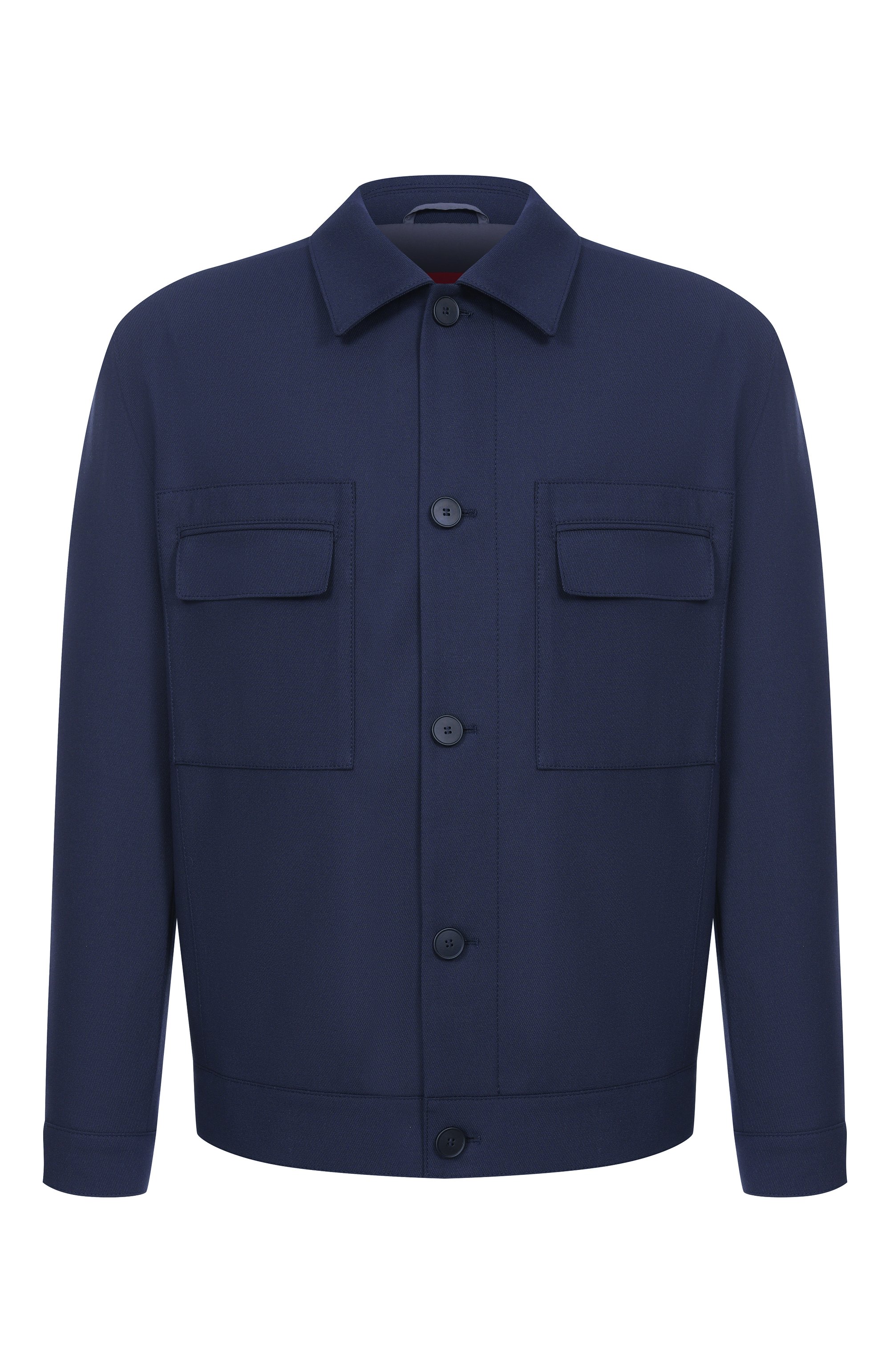 Куртка-рубашка HUGO темно-синего цвета по цене 43450 руб., арт. 50555258, фото 1 Куртка-рубашка HUGO, арт. 50555258, фото 1