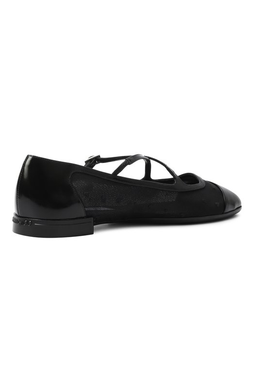 Комбинированные балетки Eleri Jimmy Choo ELERIBALLERINARIQ Чёрный  ELERIBALLERINARIQ Фото 5