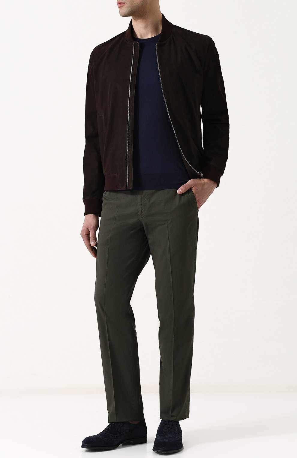 Джемпер тонкой вязки из смеси хлопка и кашемира FIORONI, арт. M14609A3, фото 2