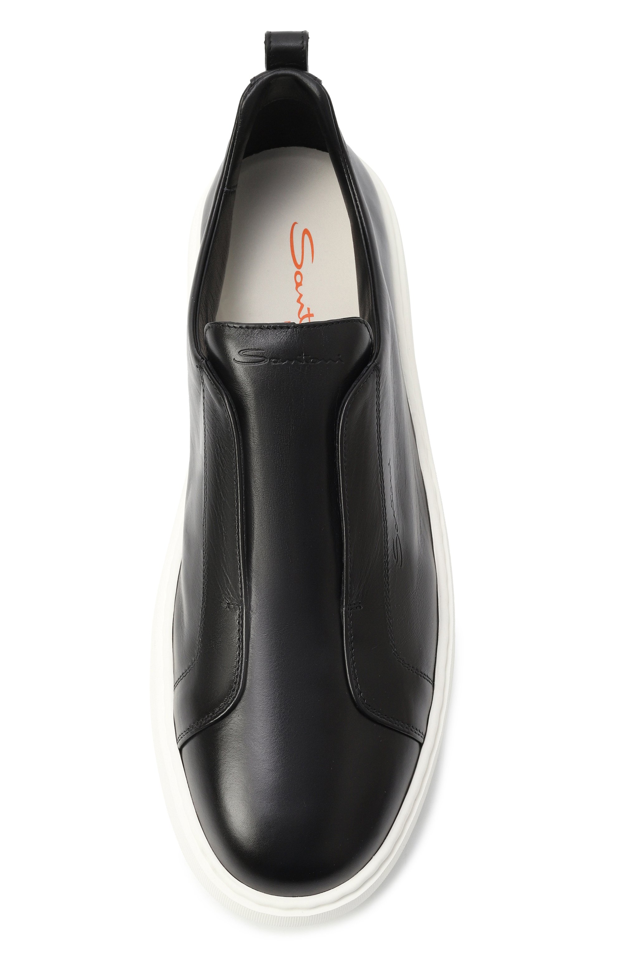 Кожаные кеды cleanic SANTONI, арт. MBCG21995BARTMVI, фото 6