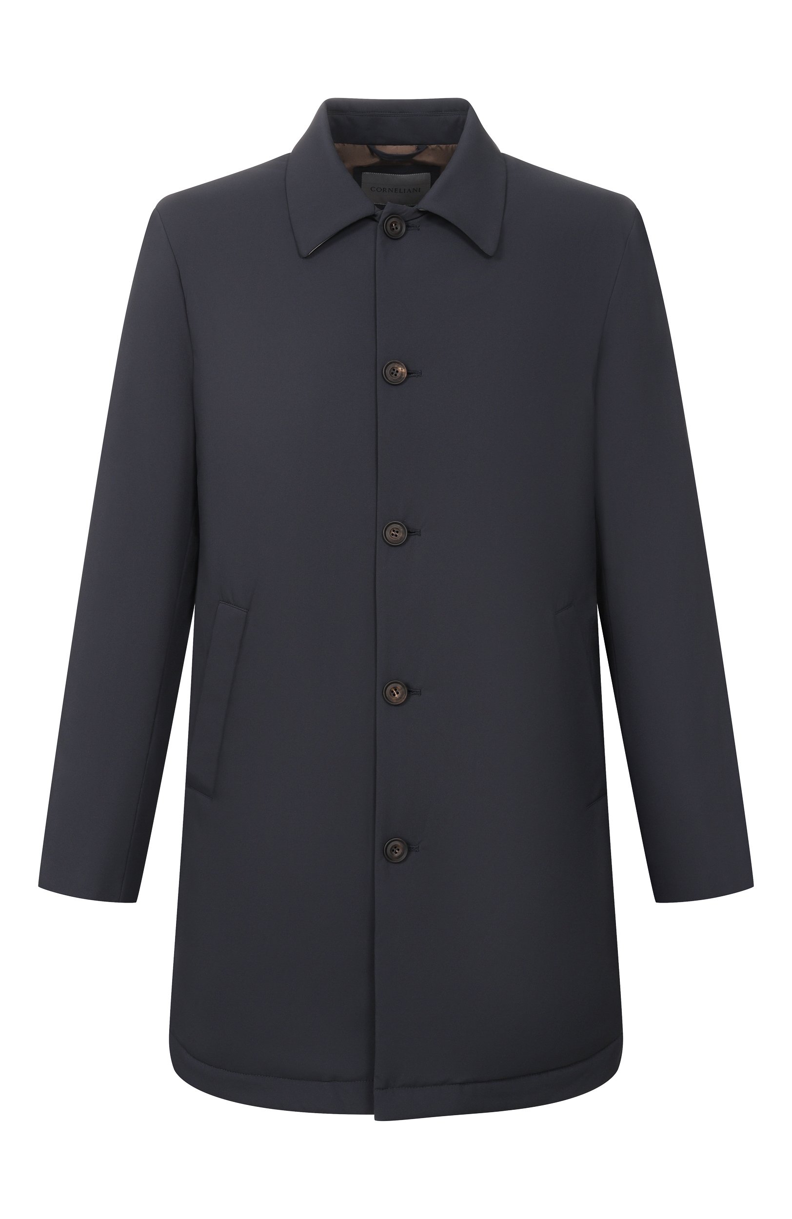 Плащ CORNELIANI темно-синего цвета по цене 189500 руб., арт. 2835E3/2A20126, фото 1 Плащ CORNELIANI, арт. 2835E3/2A20126, фото 1
