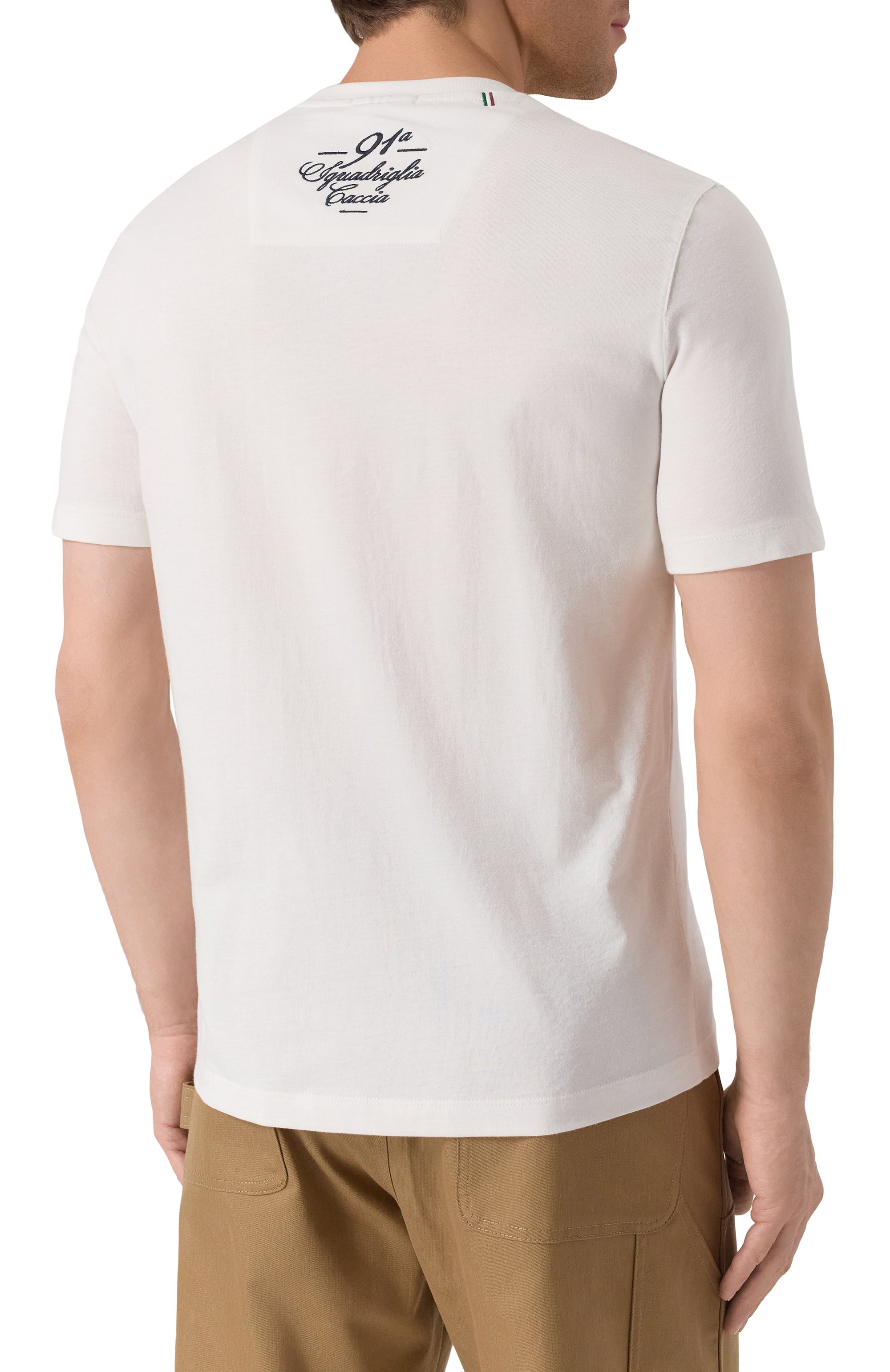 Хлопковая футболка AERONAUTICA MILITARE, арт. 251TS2414J641, фото 4