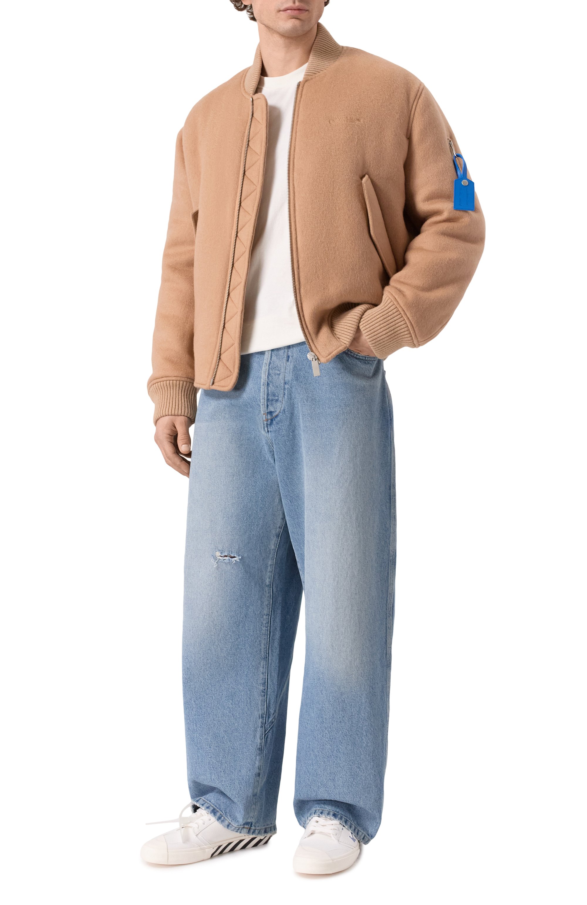 Кашемировый бомбер OFF-WHITE, арт. 0MEH05JF25FAB001, фото 2