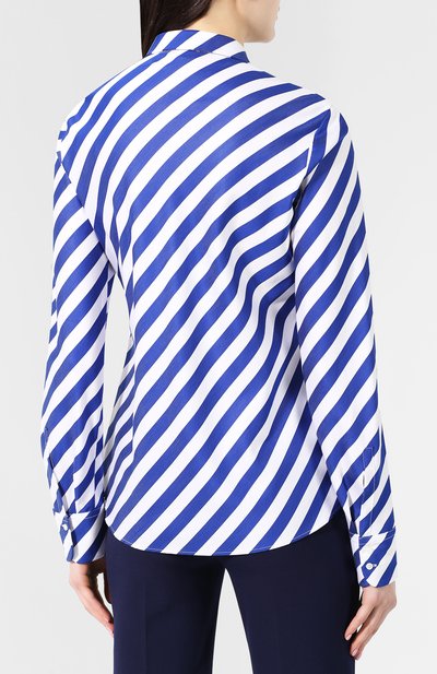 Рубашка в полоску VAN LAACK синего цвета по цене 12950 руб., арт. BL-BELLA-SGDI/156196, фото 4 Рубашка в полоску VAN LAACK, арт. BL-BELLA-SGDI/156196, фото 4