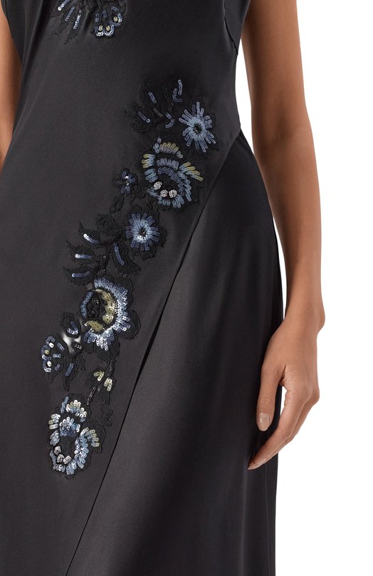 Шелковая сорочка Carine Gilson SO0231GE Чёрный  SO0231GE Фото 4