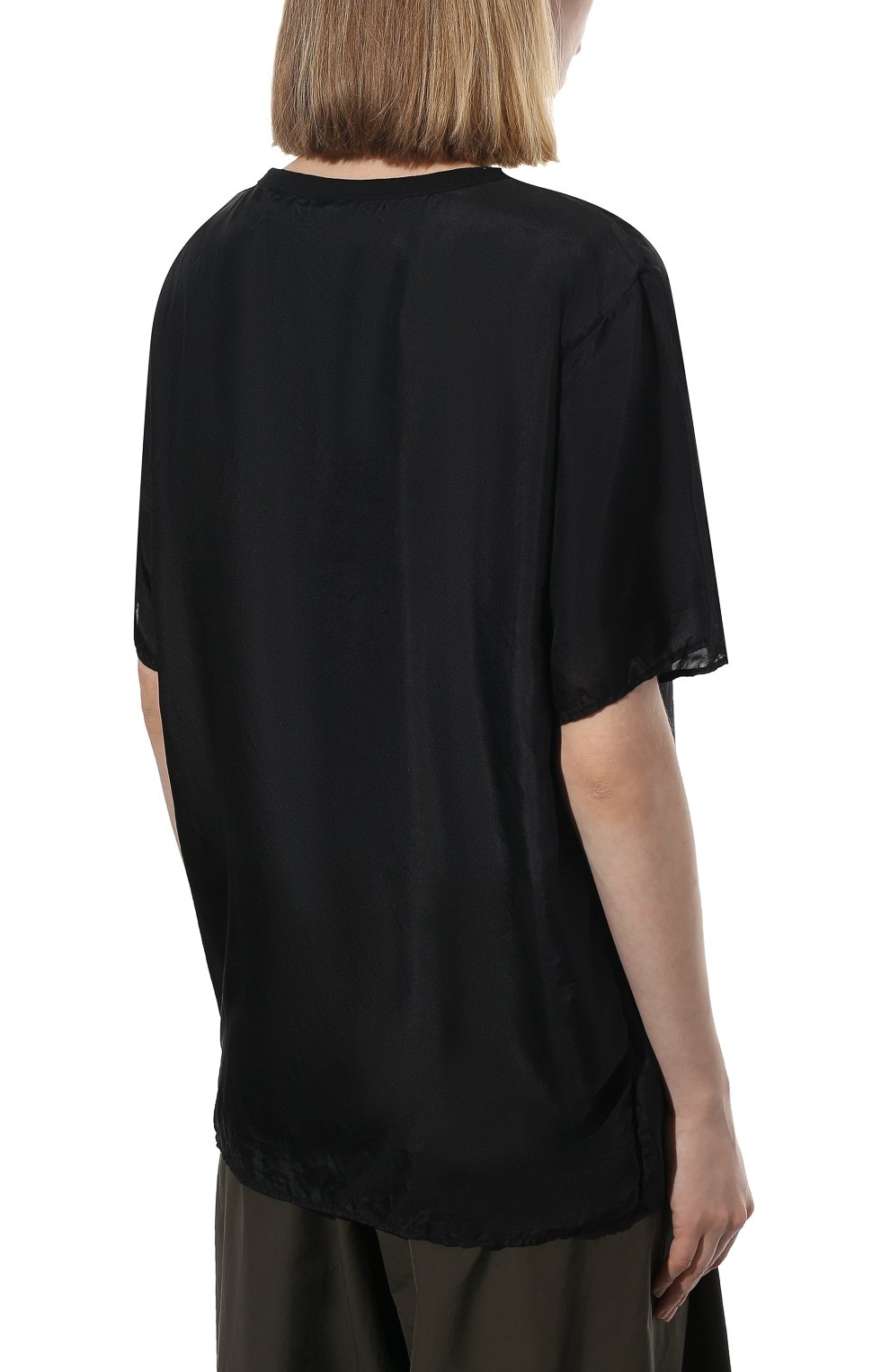 Футболка из хлопка и шелка DRIES VAN NOTEN, арт. 221-031101-4627, фото 4