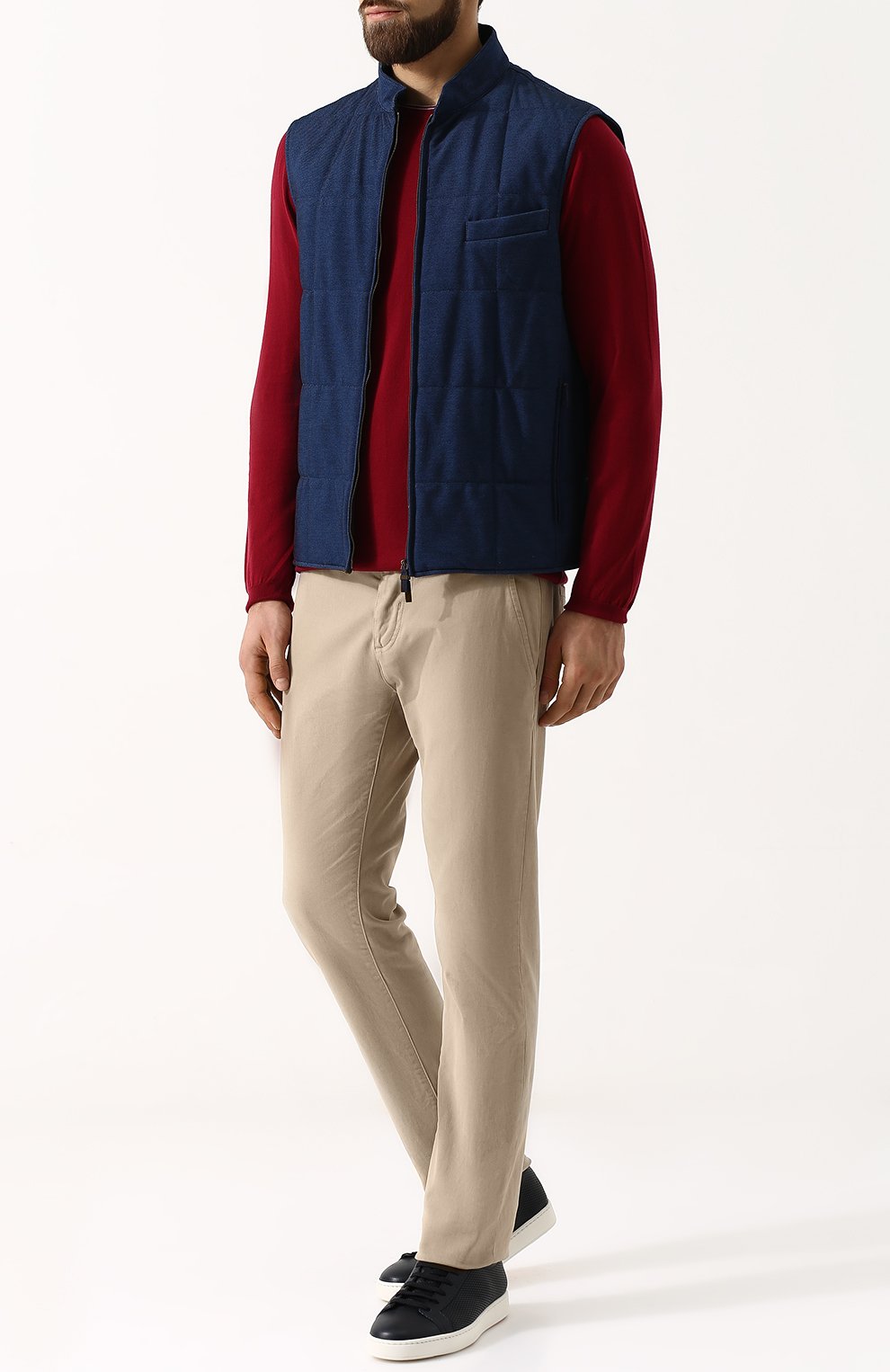 Хлопковый однотонный джемпер KITON, арт. UK31E18K246001, фото 2