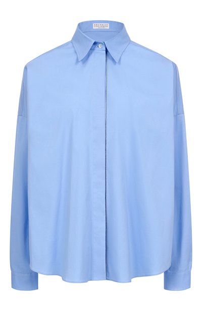 Женская хлопковая рубашка BRUNELLO CUCINELLI, арт. M0091MA636