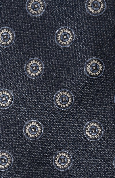 Шелковый галстук CANALI темно-синего цвета по цене 17600 руб., арт. 18/HJ03719, фото 4 Шелковый галстук CANALI, арт. 18/HJ03719, фото 4