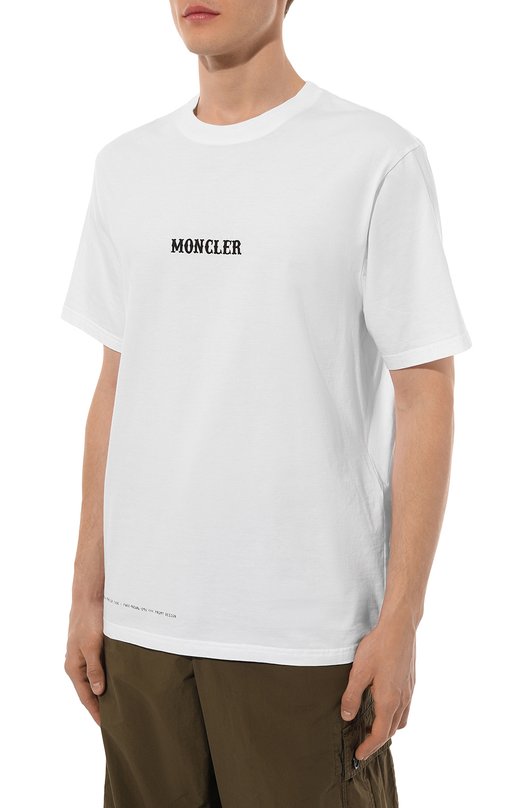Хлопковая футболка Circus 7 Moncler FRGMT Hiroshi Fujiwara Moncler Genius 8C000-03-M2353 Белый  8C000-03-M2353 Фото 3