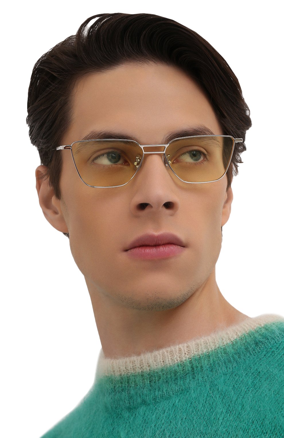 Солнцезащитные очки GENTLE MONSTER серебряного цвета по цене 32900 руб., арт. KARMA 02, фото 3 Солнцезащитные очки GENTLE MONSTER, арт. KARMA 02, фото 3