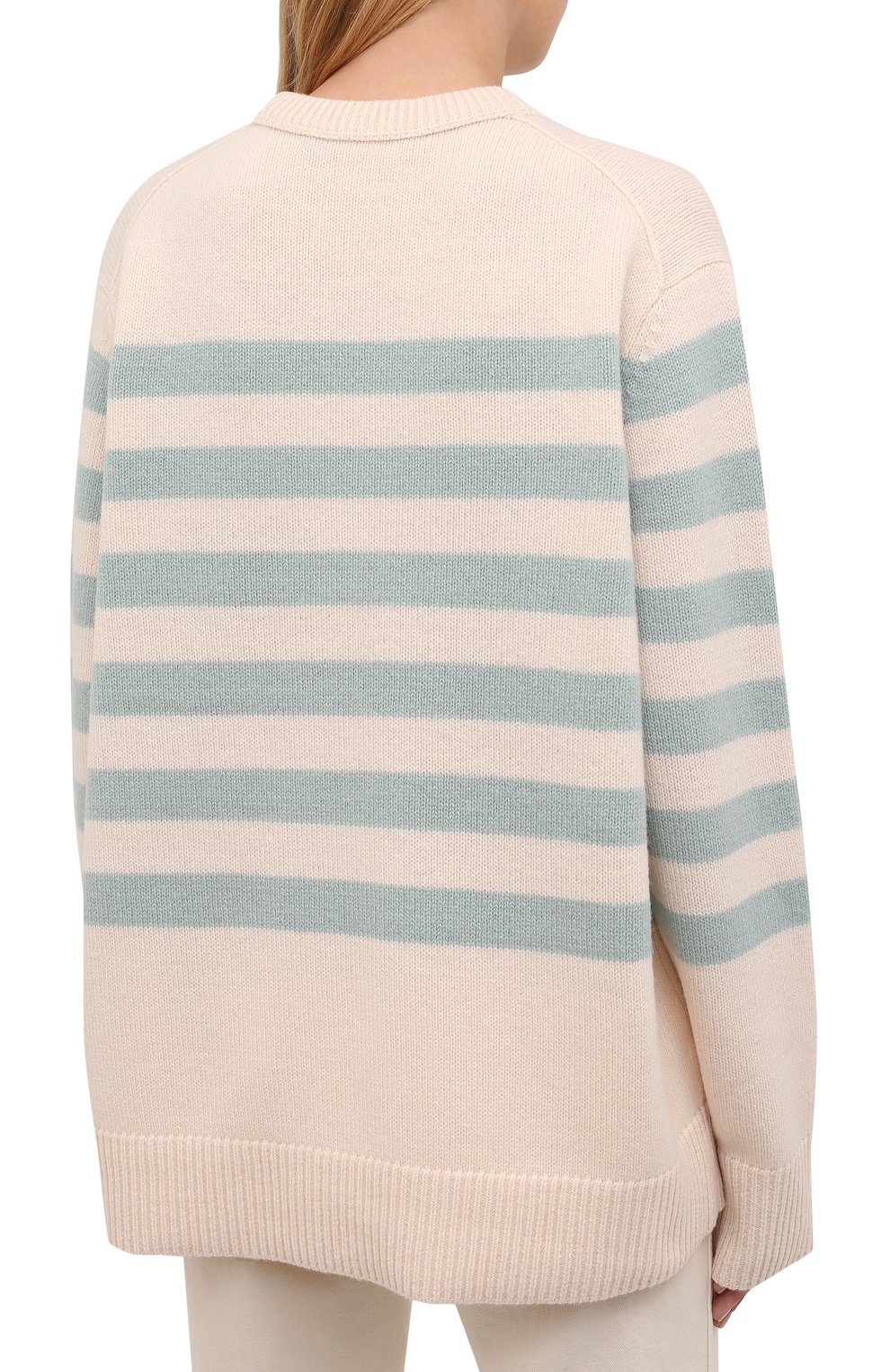 Шерстяной свитер ACNE STUDIOS светло-бежевого цвета по цене 28500 руб., арт. C60041/W, фото 4 Шерстяной свитер ACNE STUDIOS, арт. C60041/W, фото 4