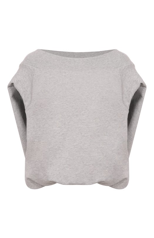 Хлопковый топ Dries Van Noten 131110/3611 Серый 131110/3611