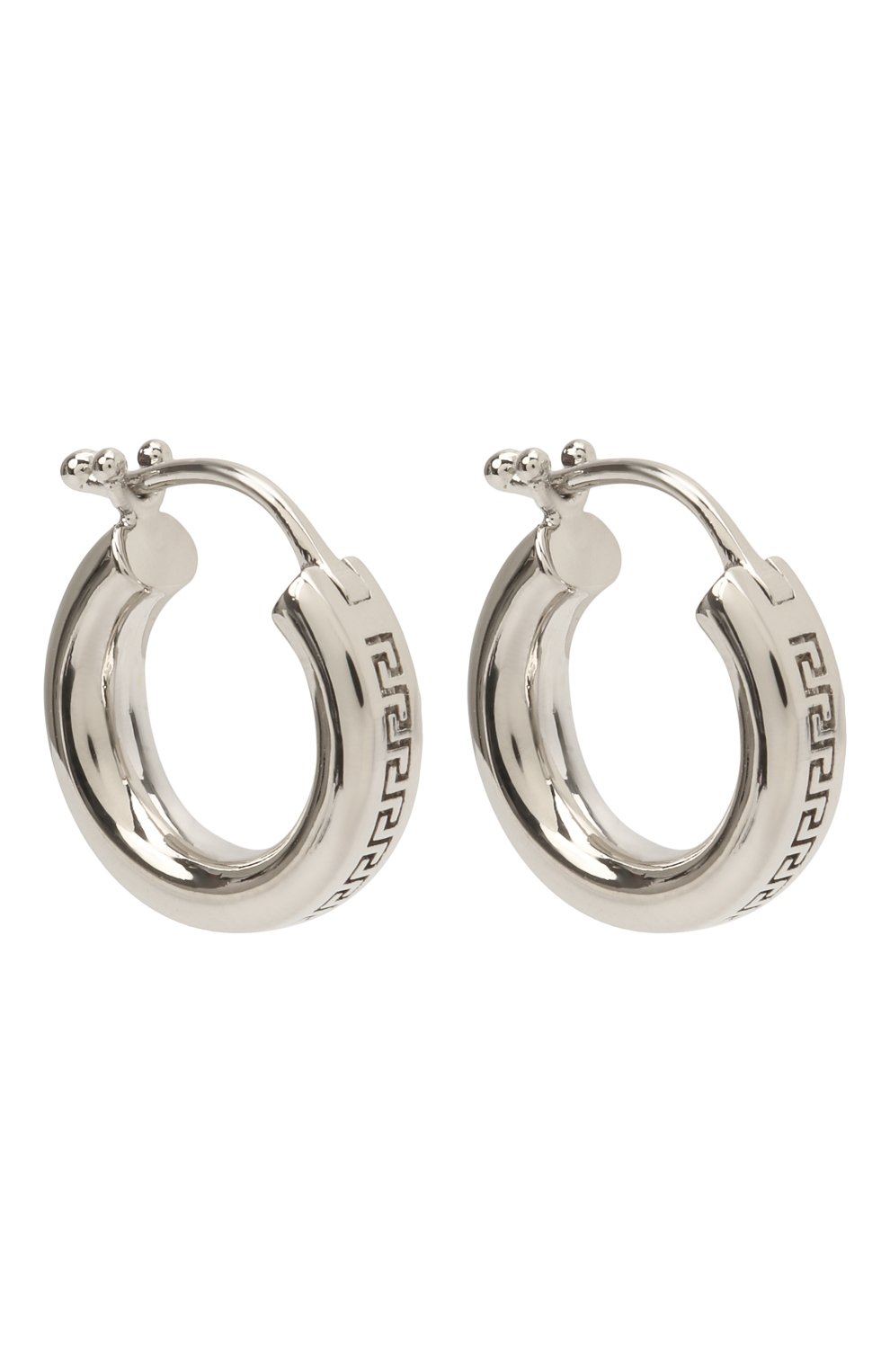 Серьги VERSACE серебряного цвета по цене 37800 руб., арт. DG28444/DJMT, фото 3 Серьги VERSACE, арт. DG28444/DJMT, фото 3