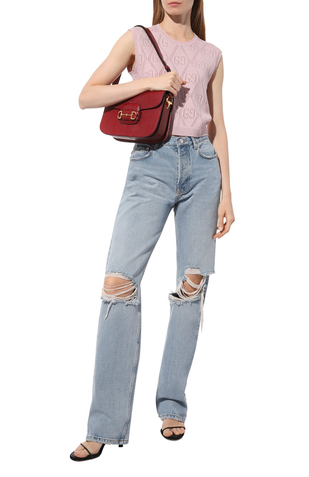 Сумка 1955 horsebit small из кожи варана GUCCI, арт. 602204 LUZ0G, фото 7